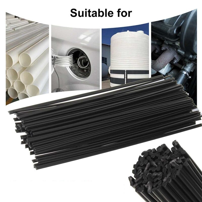 50 Stuks 25Cm Plastic Pp Lassen Staven Auto Bumper Reparatie Plastic Elektroden Voor Lasser Sticks Kit Hand Air gereedschap