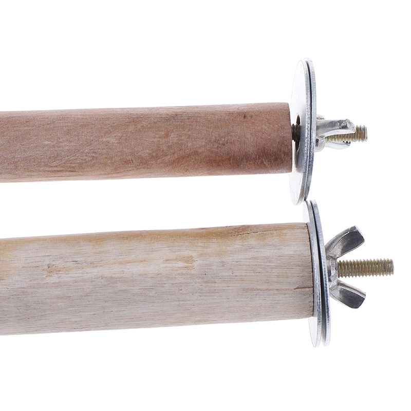 Wooden Parrot Stand Stick Perch for BirdsToy Bird Cage Accessories 1Pc
