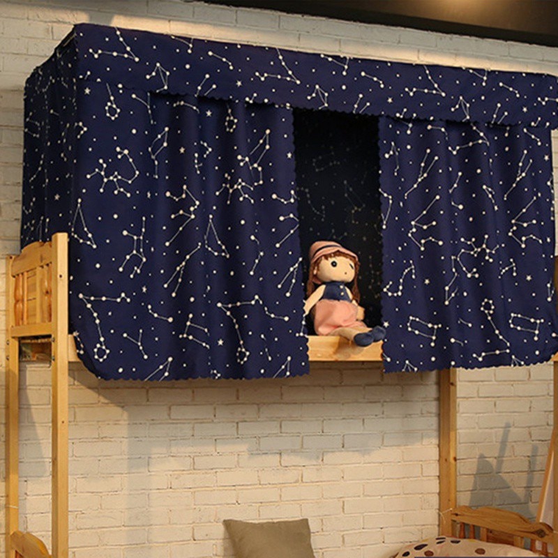 Studentenhuis bedgordijn verduisteringsdoek klamboes voor beddengoed tentbedhemel 1