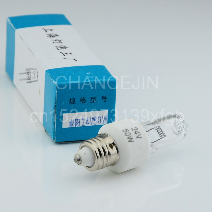 24V 50W E11 schroef base lamp 51mm halogeen lamp/rijst bubble/chirurgie schaduwloze lamp