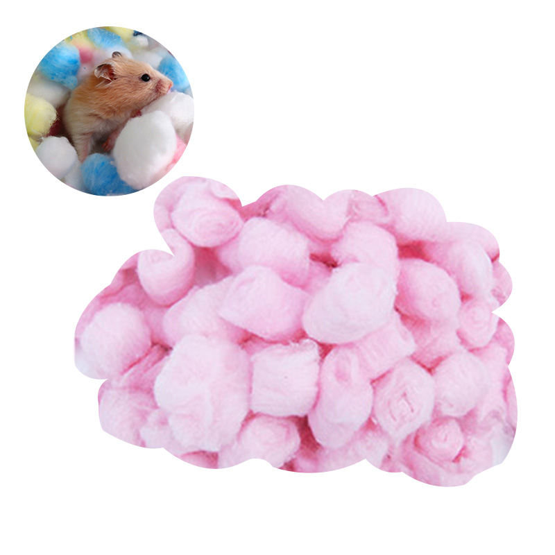 100Pcs Hamster Katoen Ballen Winter Warm Hamster Nestelen Materiaal Kleurrijke Leuke Mini Ballen Kleine Producten Huisdier Kooi Accessoires: 03