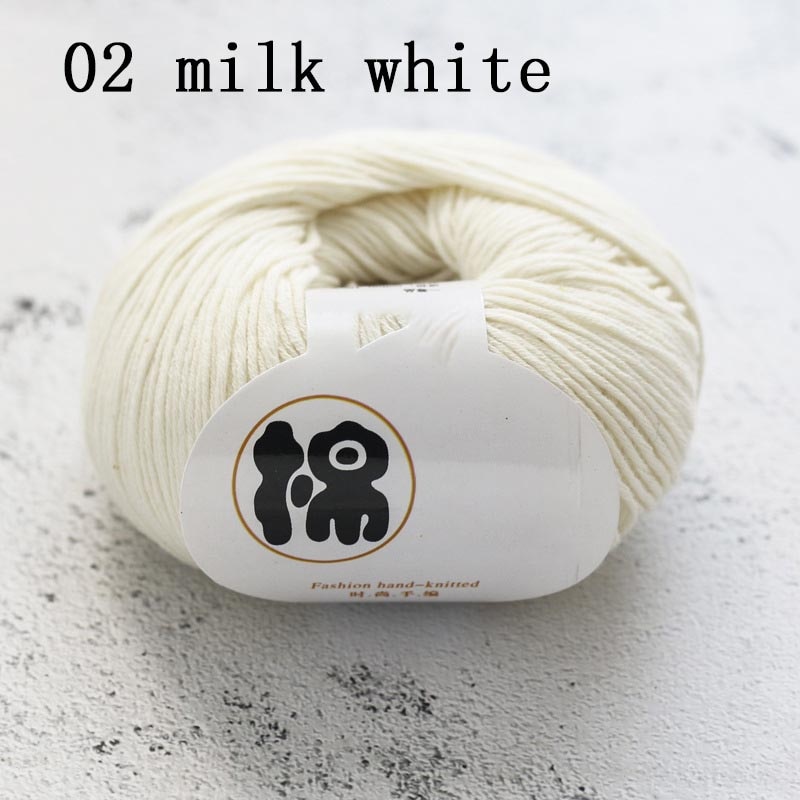 Multi Purpose 8 Strands 100% Cotton DIY Hand-knitted Colorful Crochet Knitted Yarn Home Sewing Supplies Anti-pilling 50g/Ball