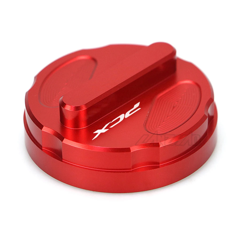 PCX cubierta de tanque de combustible de motocicleta tapa de caja de gasolina accesorios de aluminio CNC para Honda PCX 125 150 160 200 EV HP MPG PCX160-CBS 18-21