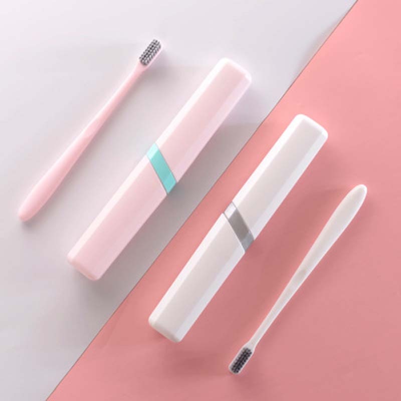 Protect Toothbrush Tube Cover case Household Travel Portable Dustproof Toothbrush Cover Box with Toothbrush Travel Camping 1set