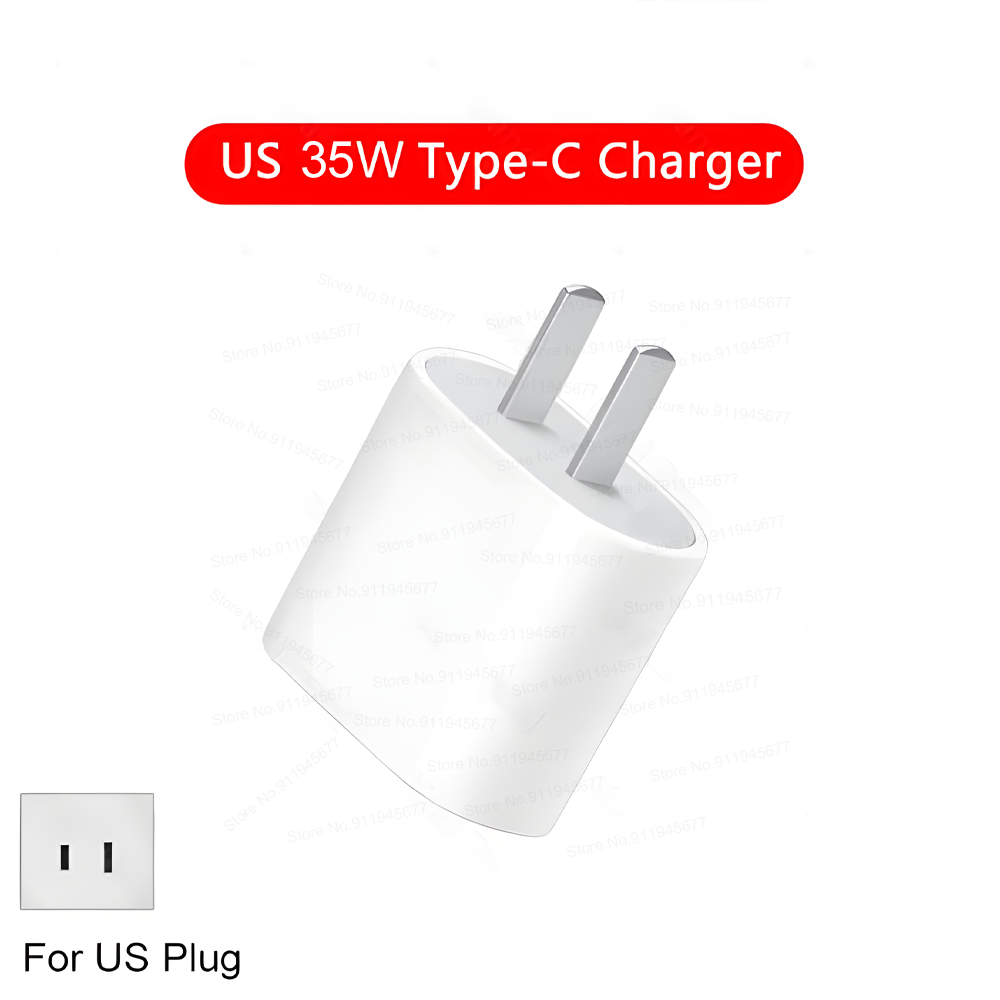 PD 35W Schnellladegerät für iPhone 11 12 13 14 15 Pro Max Schnellladekabel für iPhone 15 Plus USB Typ C Datenleitung Telefonladegerät: BR