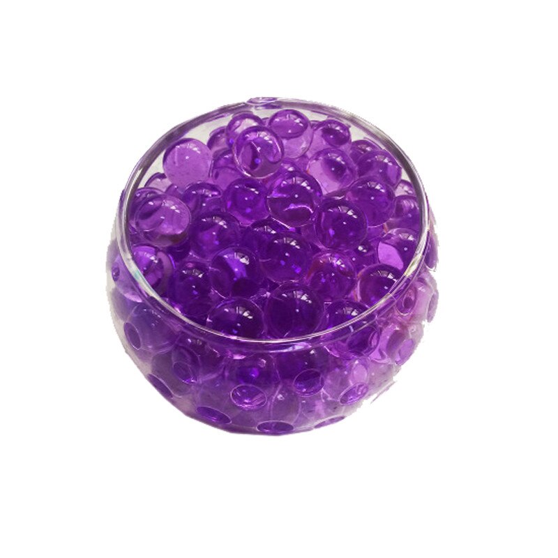 Crystal Soil Hydrogel Gel Polymer Water Beads Flower/Wedding/Decoration polymer Growing Water Balls Big Home Decor: purple