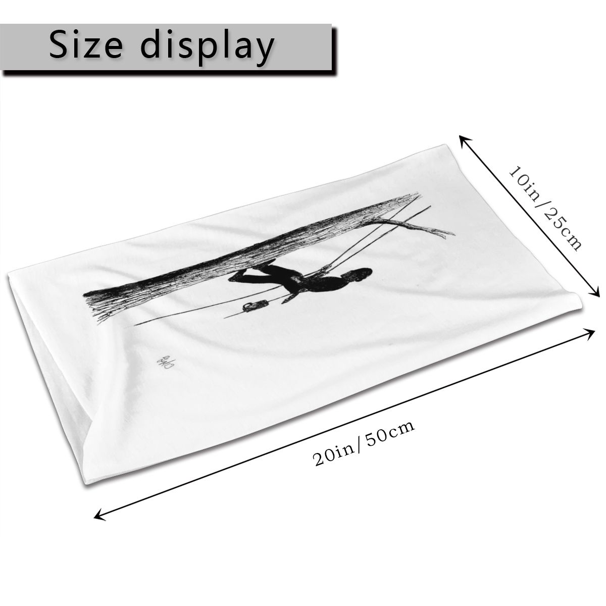 Arborist tree surgeon using chainsaw men's Magic Scarf Neck Face Cover Cycling Headband women Elastic snood scrunchie