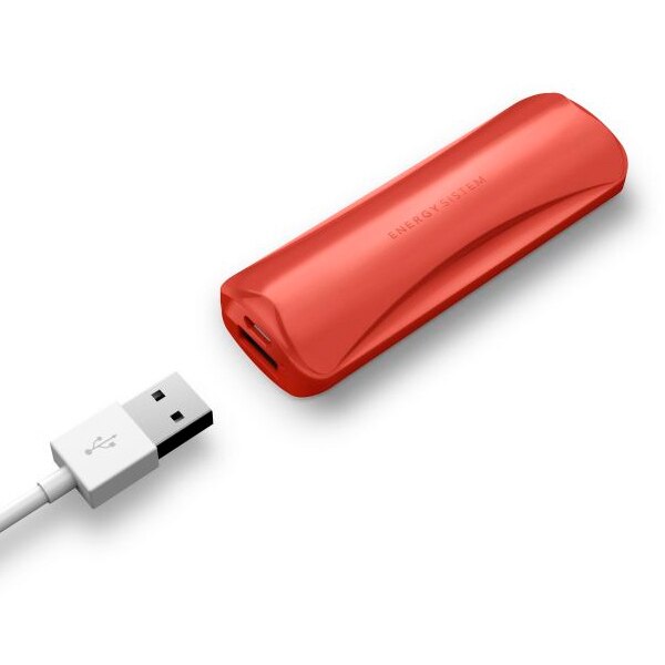 Energy sistem powerbank 2200mah red cable dual microusb y type c