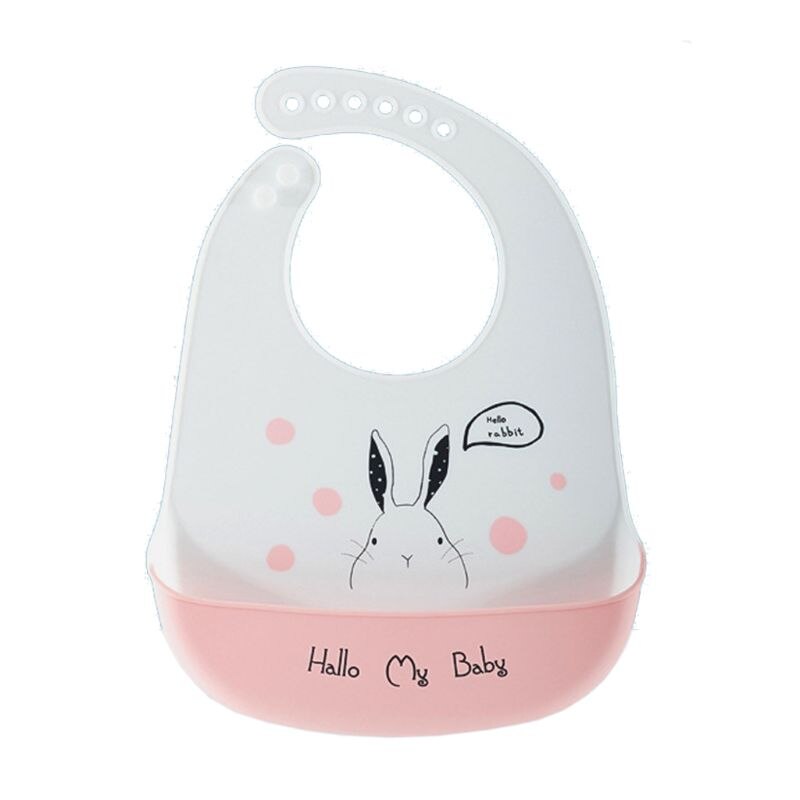 Peuter Baby Feeding Slabbetjes Baby Waterdicht Voedsel Catcher Pocket Zachte Siliconen Feed Speeksel Handdoek