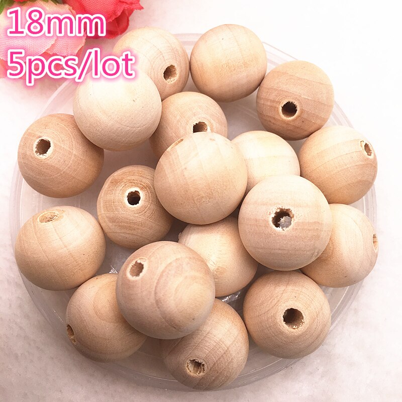 4-18 Mm Natuurlijke Kleur Hout Kralen Losse Spacer Kralen Voor Sieraden Maken Diy Armband Ketting