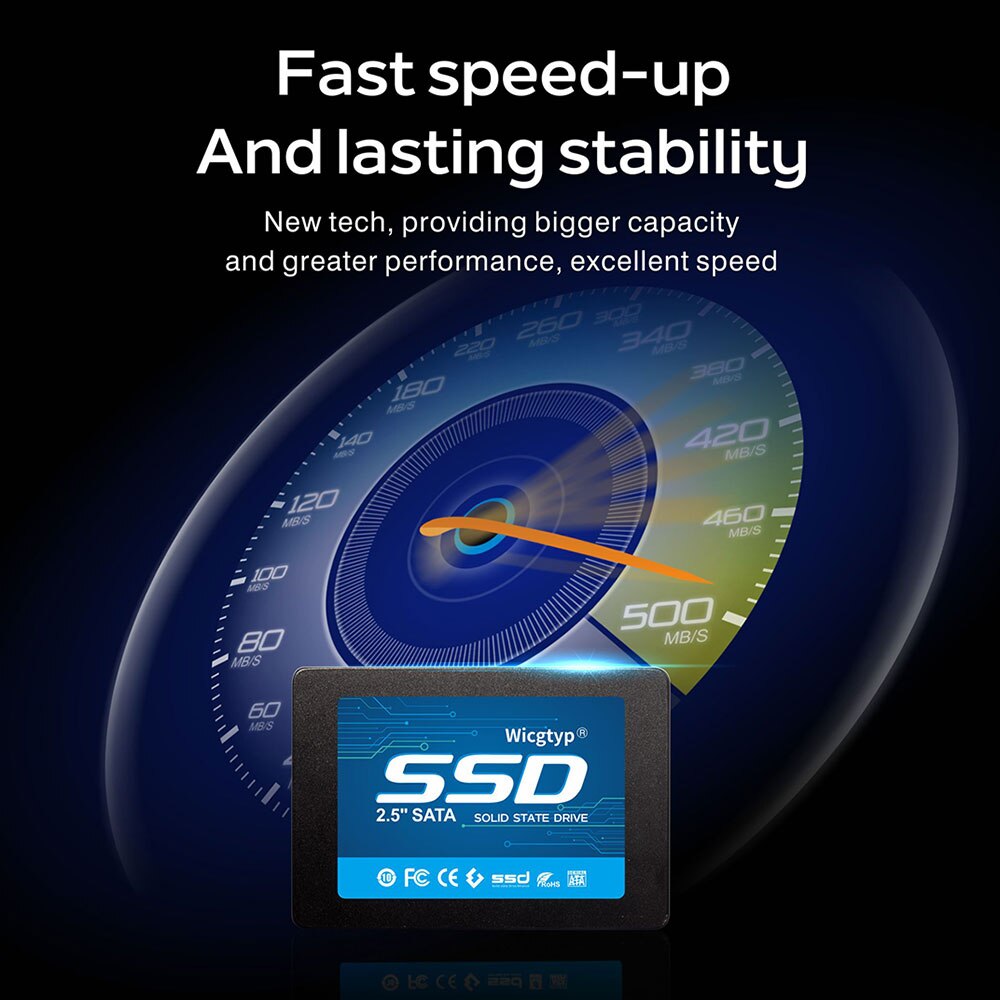 Wicgtyp hdd 2.5" 240gb SSD SATA III 3 Internal Solid State Drive Hard Disk For Laptop Desktop disco duro ssd
