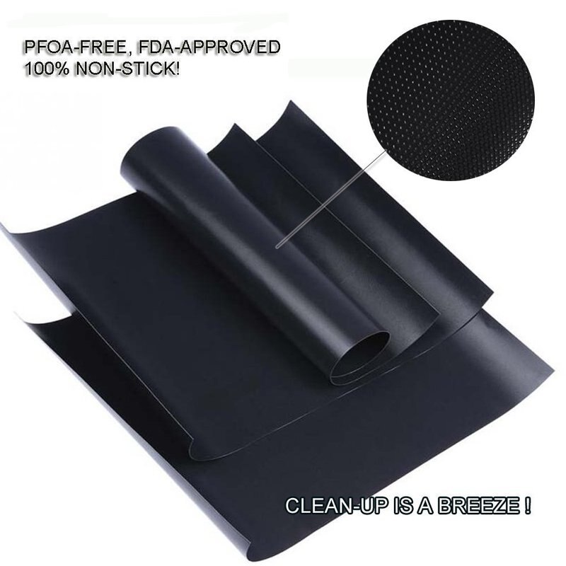 PTFE Non-stick BBQ Accessories Grill Mat Barbecue Outdoor Baking Pad Reusable Teflon Cooking Plate for Party Grill Mat Tools