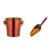 Stainless Steel Ice Bucket Gold Ice Holder Container With Scoops Whiskey Beer Ice Chiller Cooler Bar Tool For Party: NO.0 2pcs