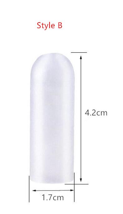 2Pcs Silicone Finger Toe Protector Separator Pain Relief Corn Callus Remover Applicator Soft Gel Tube Pedicure Tool Foot Care: 2Pcs Style B