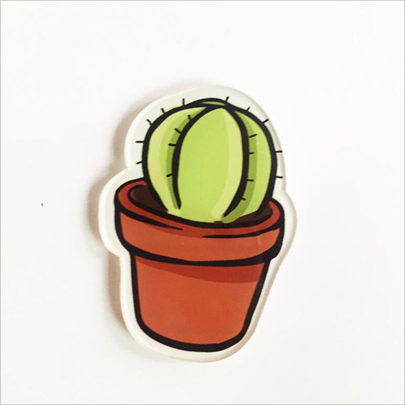 2 Stuks Cartoon Leuke Cactus Magneet Sticks Vetplant Koelkast Magneten Huishoudelijke Keuken Decor Accessoires Koelkast Magneten: B637