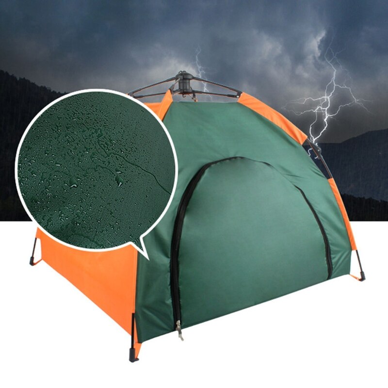 Tente imperméable pour chien et chat, niche respirante, Portable, résistante aux UV, lit avec coussin, pliable, intérieur et extérieur, pour chaton