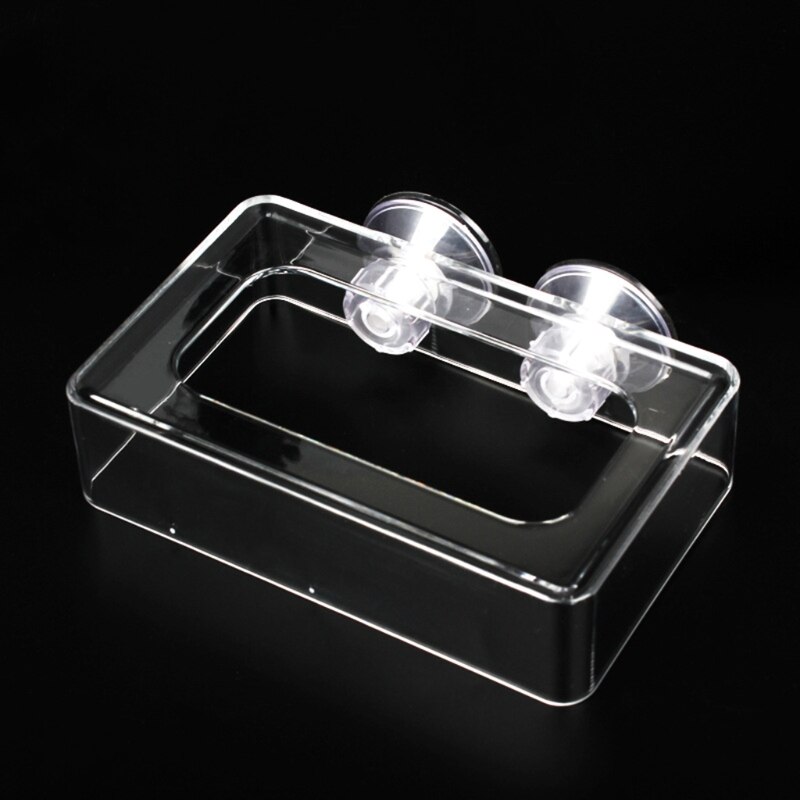 Alimentador de flotador cuadrado para acuario, anillo de succión, taza de alimentación de peces Betta, alimentador de camarones para pecera, D02 20