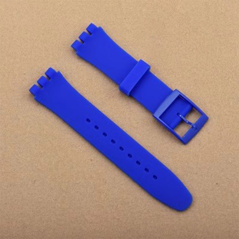 Bracelet en Silicone souple coloré pour montre Swatch, 16mm 17mm 19mm 20mm, accessoires de remplacement avec outil