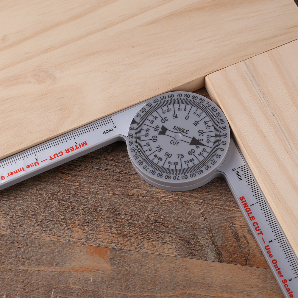 360 Degree Protractor High Precision Single Cut Scale Protractor Ruler Protractor Miter Saw Angle Meter Measuring Tool