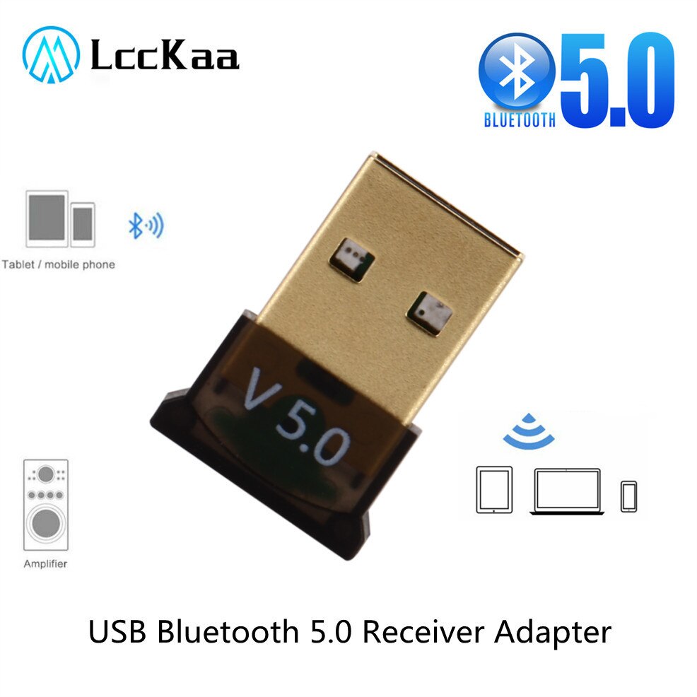Adattatori Bluetooth USB BT 5.0 adattatore per Computer Wireless USB ricevitore Audio trasmettitore dongle auricolare per Laptop Mini mittente