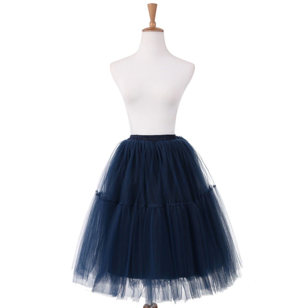 Korte Petticoat Tule Rokken Vrouwen Elastische Stretch Lagen Zomer Volwassen Tutu Rok Onderrok Rockabilly