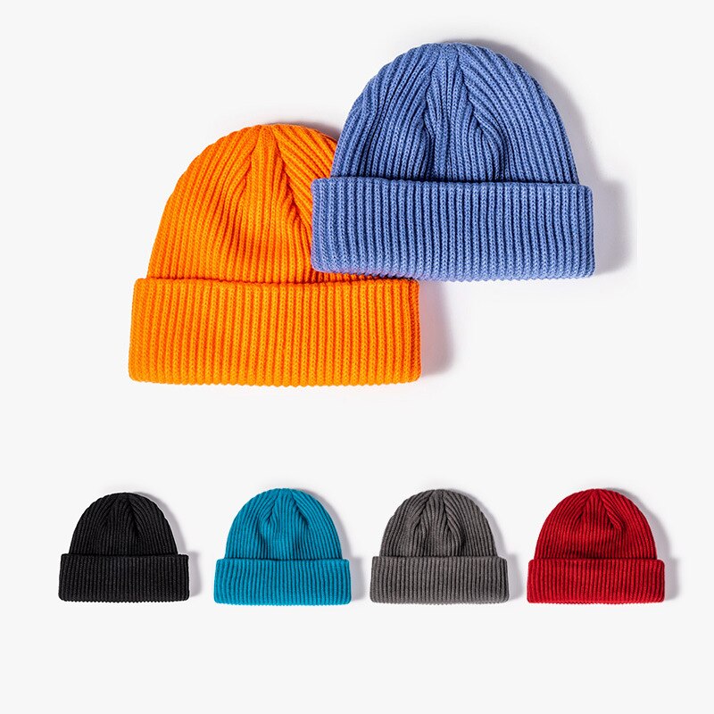 Luxury Brand Knitted Winter Autumn Beanies Men Women Solid Outdoor Thick Warm Hat Casual Skullies Big Size Caps