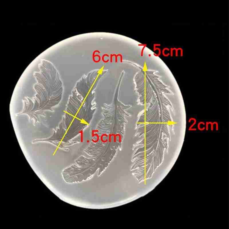 1Pcs Vloeibare Siliconen Mal Veer Spiegel Hars Mould Voor Diy Sieraden Hanger Ketting Accessoires Maken Ambachten