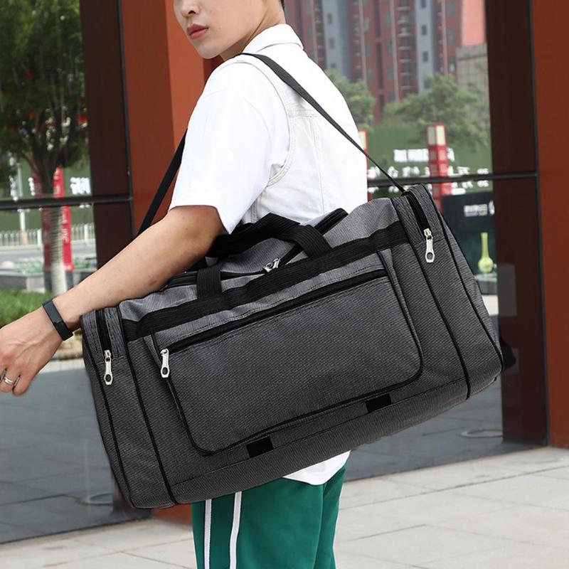 Sportspose træning gym taske fritid rejser fitness håndtaske stor kapacitet nylon bærbar rejsetaske unisex sportslige tote