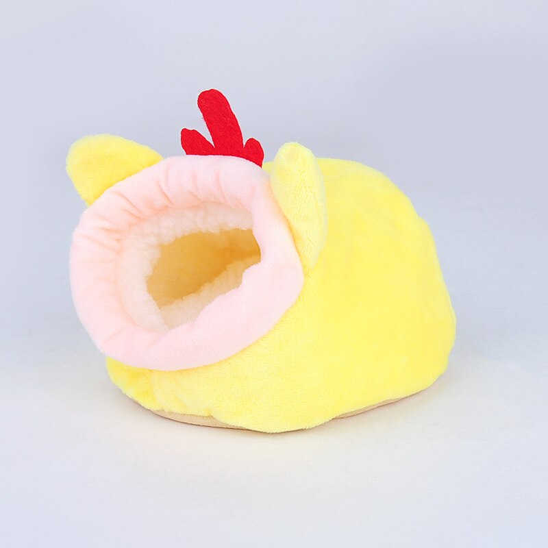 Pet Cage for Hamster House Guinea Pig Accessories Cotton House Small Animal Nest Winter Warm For Rodent/Guinea Pig/Rat/Hedgehog: Yellow