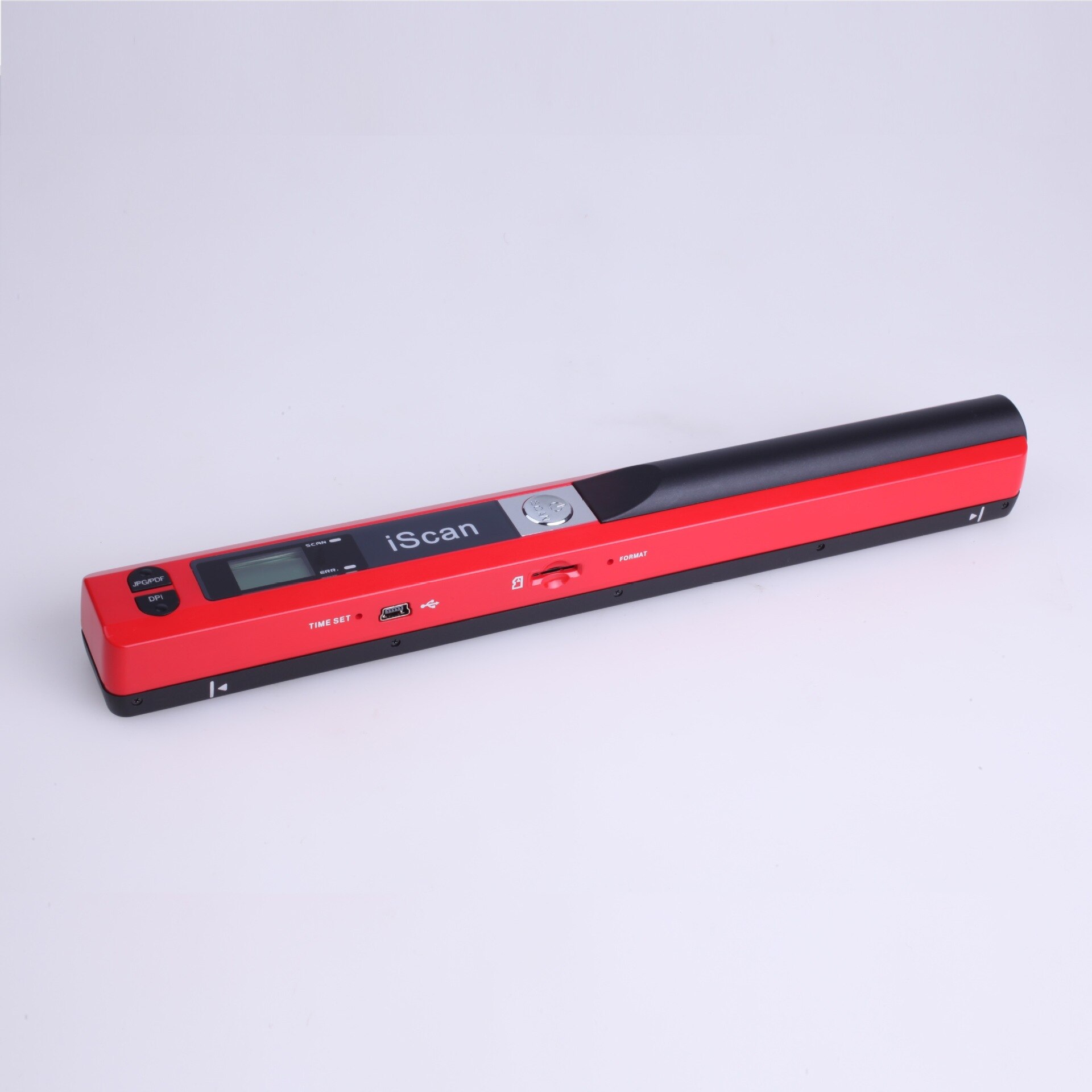 Portable Scanner Document A4 Book Scanner Color Photo Image Handheld Scanner Support JPG PDF TF Card Not Include Battery: red