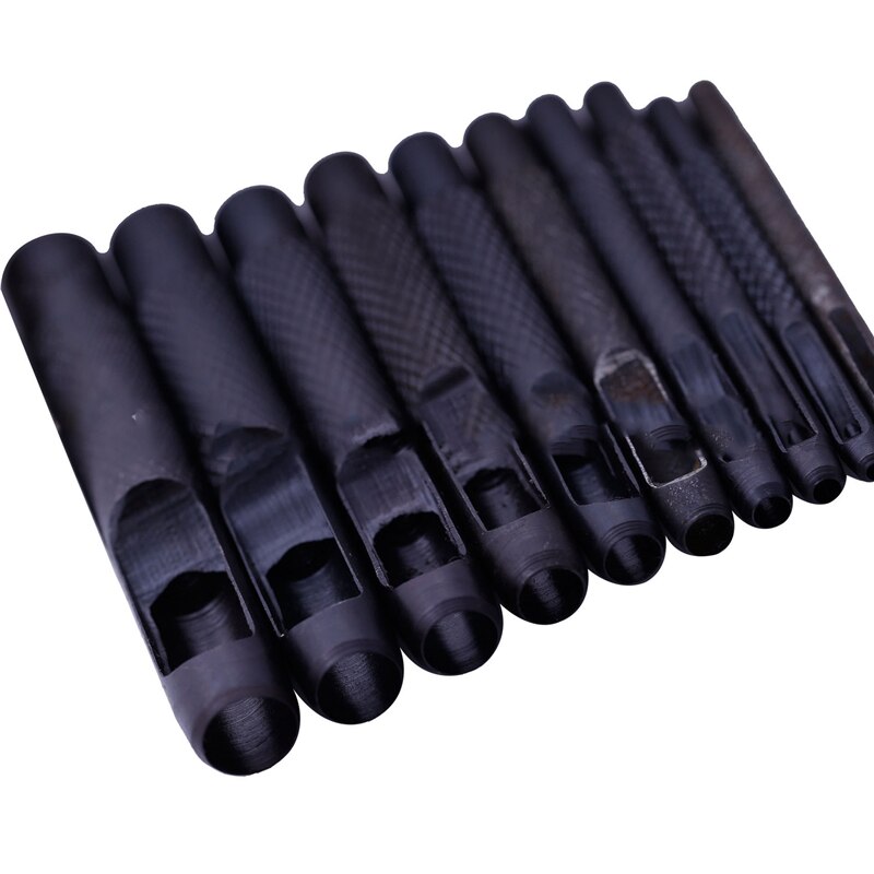 1mm-10mm Round Carbon Steel Leather Craft Shank Hollow Hole Punch for Leather Belt Band Gasket Punch Tools Leather Hole Punches