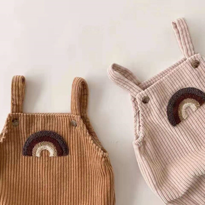 Milancel bebê bodysuits veludo meninas roupas arco-íris impressão da criança meninas uma peça meninos macacão