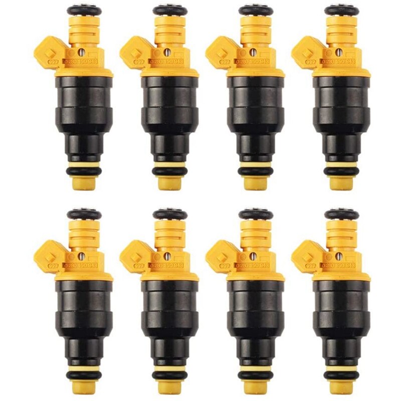 Juego de 8 inyectores de combustible para Ford Bronco Crown Victoria Excursion Expedition F150 F250 F350 Mustang 1986-2005 0280150943: Default Title