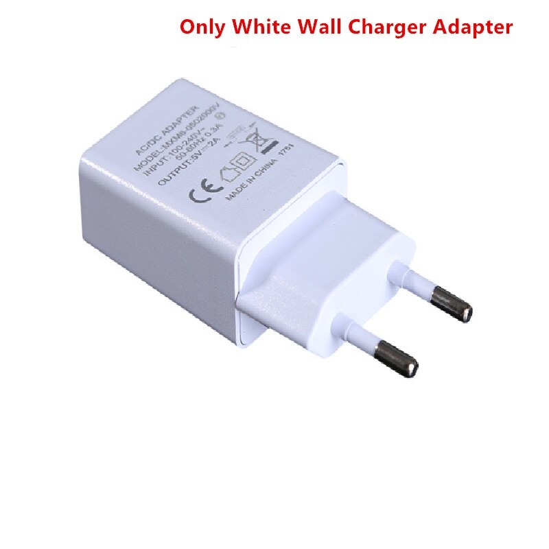 Cargador de viaje para la UE, 1M, Cable Micro USB para Alcatel 7/U3 /5V/1/3L/1C/1X3X/3/3V/Verso/3C/A3 Plus/U5 HD/U50/A7 XL: White Charger