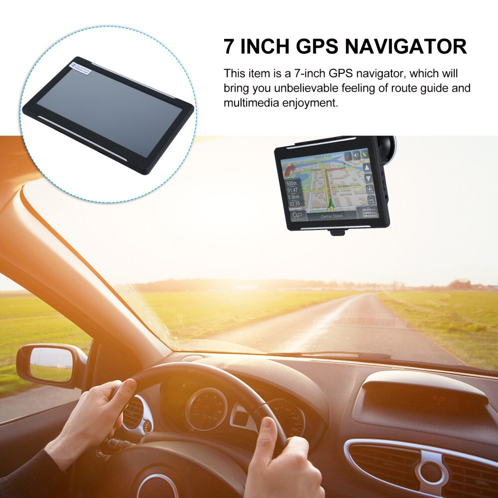 1pc Car GPS Navigation Device Car-mounted Touch Screen GPS Navigation Tool Navigator for Car