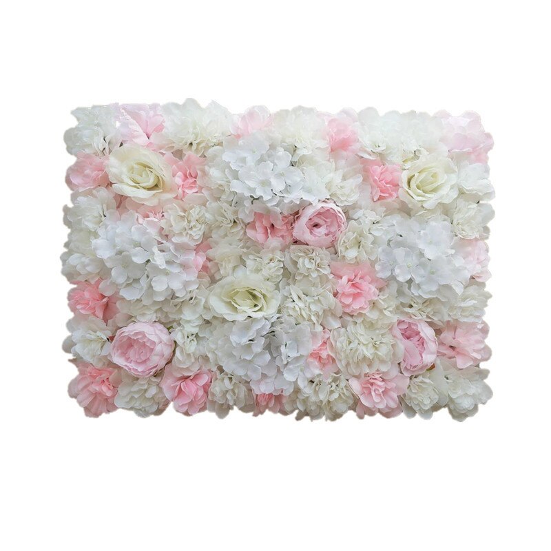 Blomma vägg konstgjord växt vägg bröllop bakgrund fotografisk bakgrund dekoration blomma rad 60 x 40cm 1pc siden blommor: 005