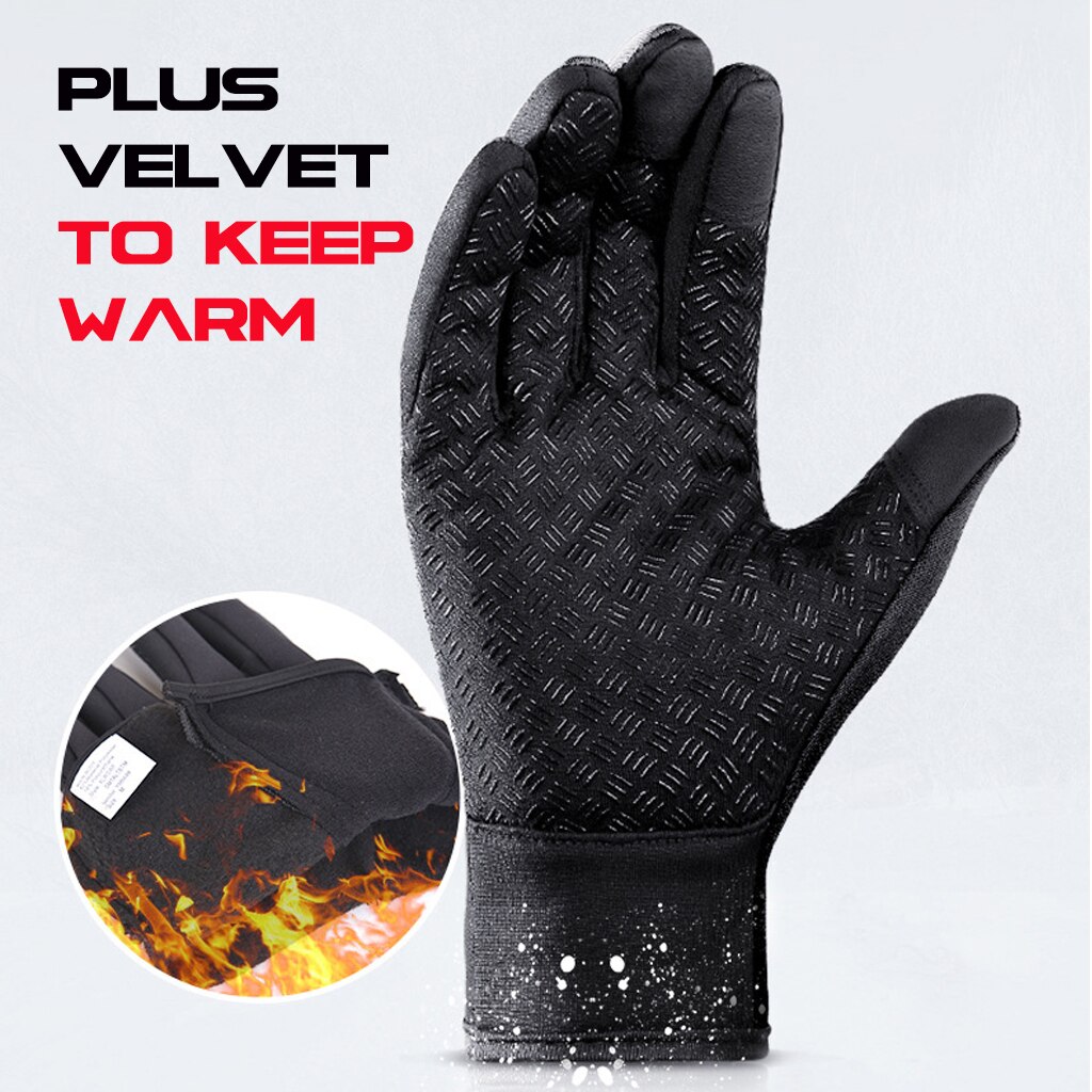 Rijhandschoenen Moeite Waard Winter Fietsen Handschoenen Fiets Warm Touchscreen Handschoenen Waterdichte Outdoor Bike Skiën Motorrijden