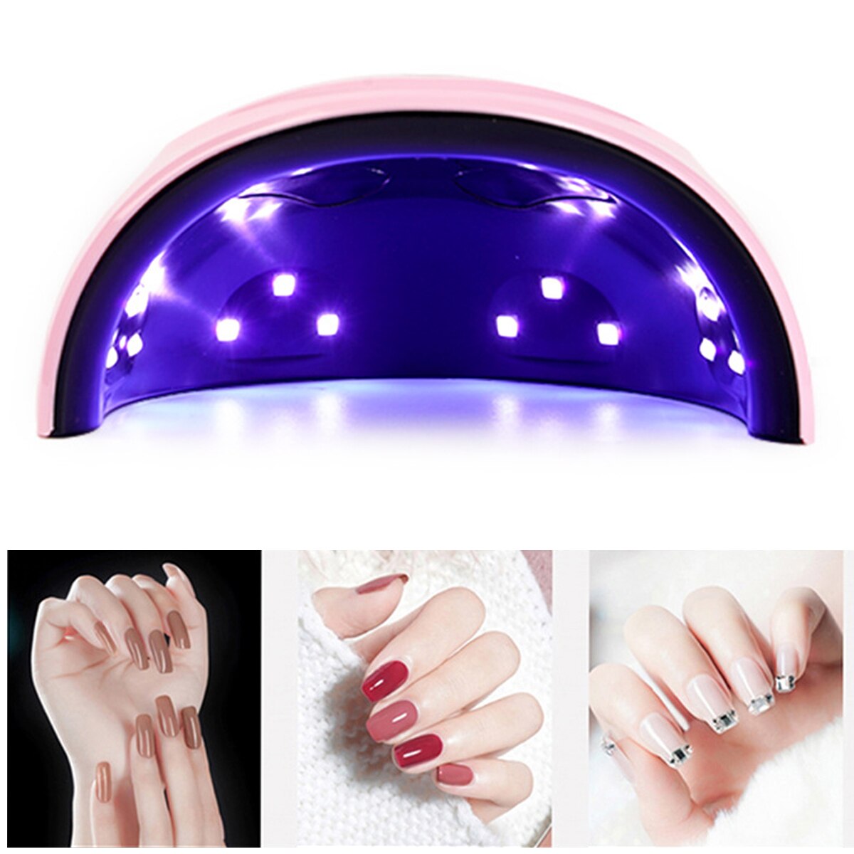 60w usb-nageldrogers, slimme sensor, gellak-uithardingsapparaat met 3 timers, uv-manicurelamp en led-lichttherapieapparaat