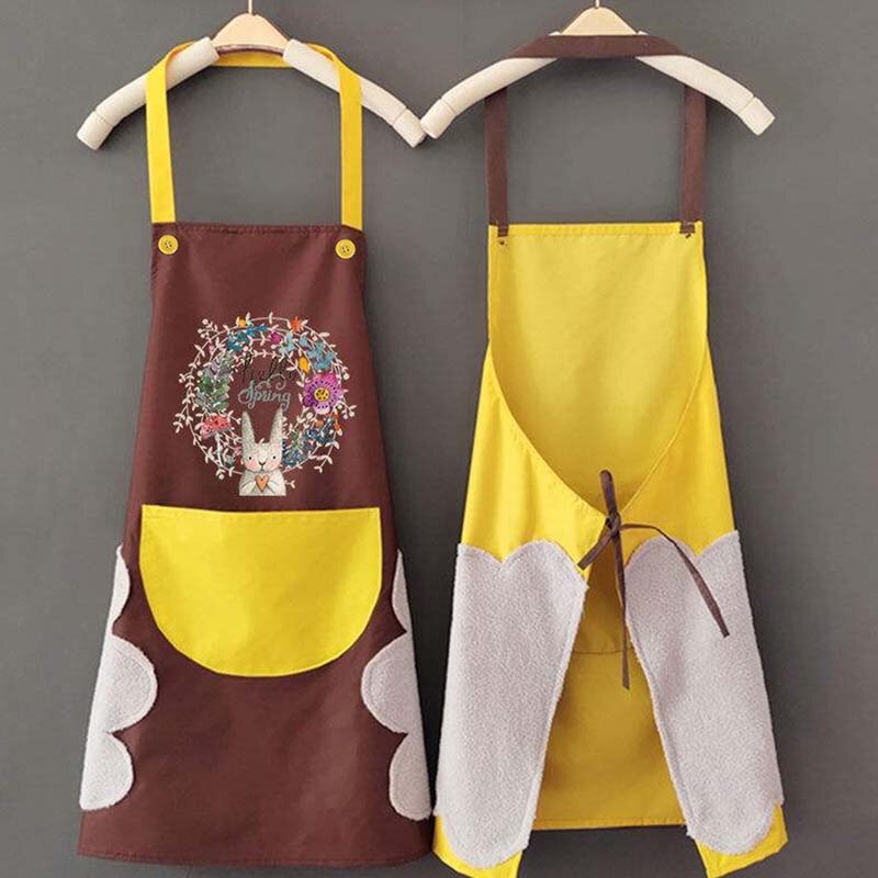 Delantales de Cocina para Hombre y Mujer, Mandil Impermeable a Prueba de Aceite y Agua, Accesorios Domésticos para Hornear