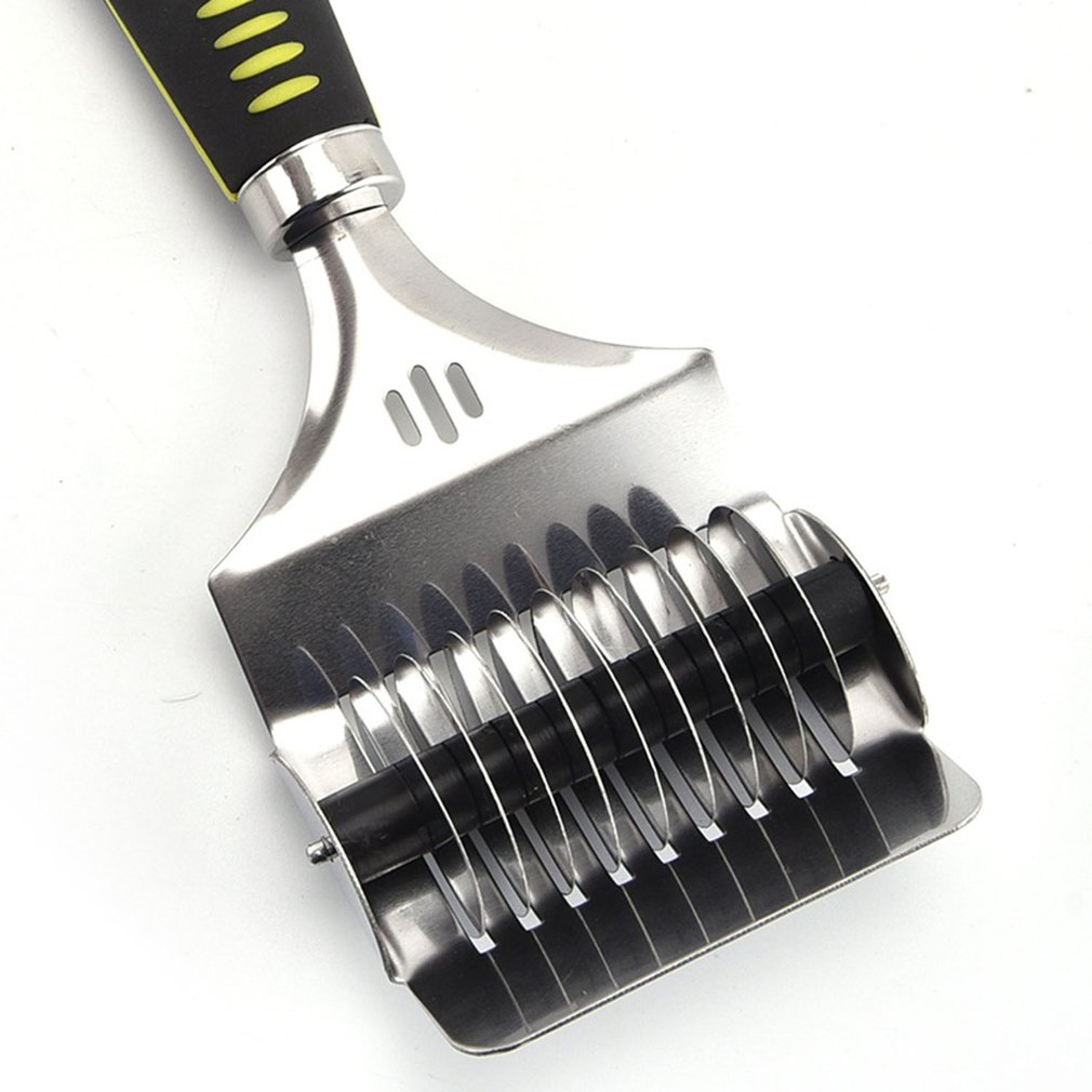 Noodle Cutter Roller Non-slip Comfort Handle Stainless Steel Pasta Spaghetti Maker Noodle Lattice Roller Dough Cutter