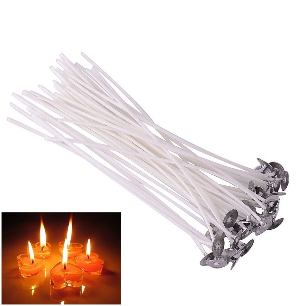 50pcs/set Cotton Candle Wick Eco-friendly No-smoke Wicks Candle Birthday DIY Making Candles Core 20cm