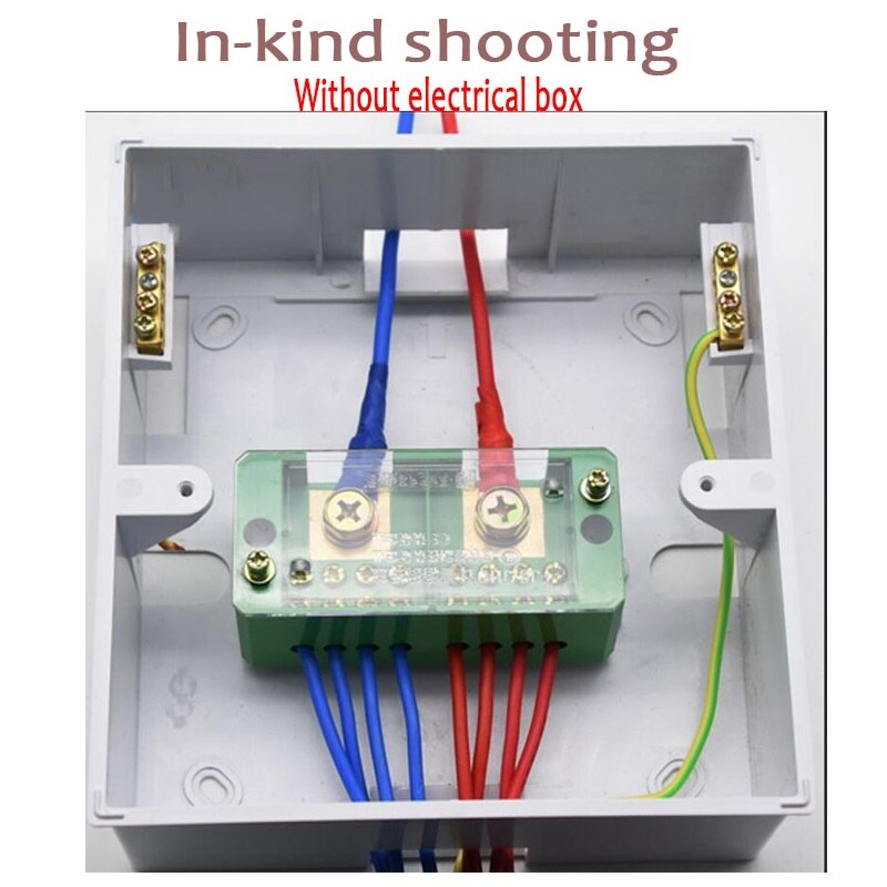 Junction Box 2 In 4/6/8/12 Out Wire Splitter 220V Household Surface Mounted Terminal Block Box