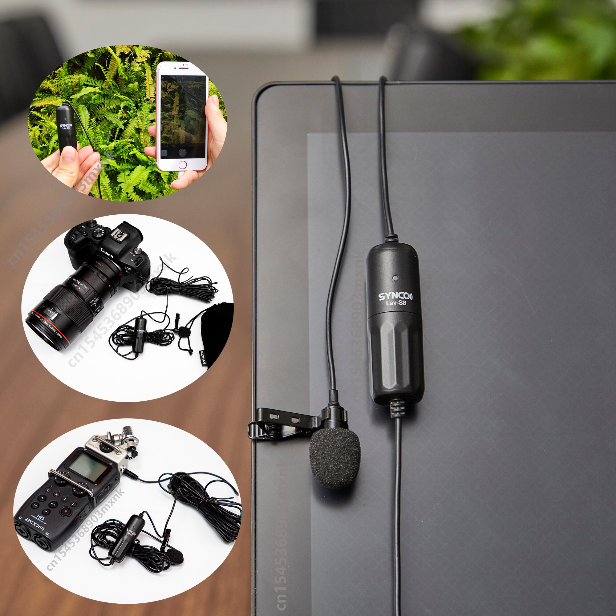SYNCO Lav-S6M2 Lapel Microphone Smartphone Omnidirectional Capacitor