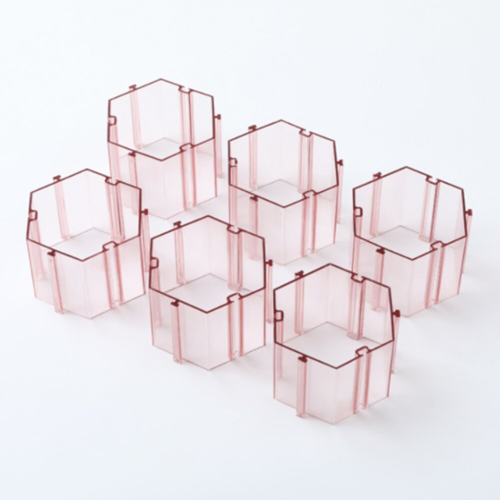 DIY Drawer Honeycomb Partition Divider Box Grid Storage Organizer Cell Sorting Panties Socks Tool: Pink