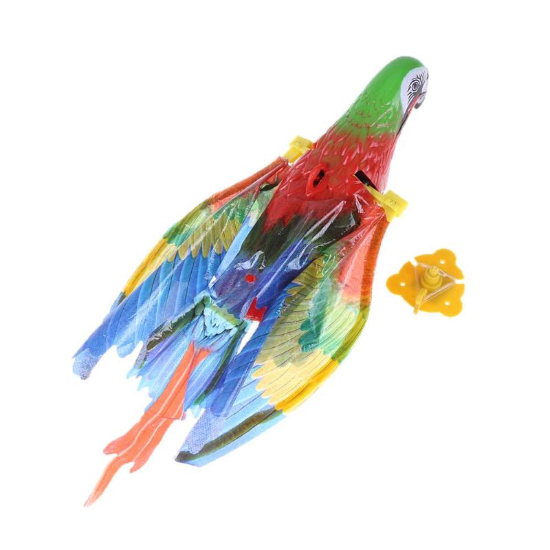 Kleurrijke Huisdier Vogel Papegaai Speelgoed Plastic Elektrische Geluid Fly Wing Talking Lovebird Dieren Batterij Power Speelgoed Voor Kinderen