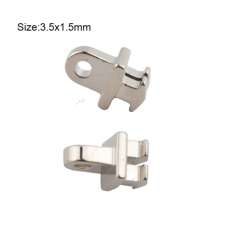 20Pcs (10Pairs) Brillen Scharnier Reparatie Vervanging Hoge Nickle Bril Enkele Dubbele Tand Scharnier Reparatie Accessoire: ZJ120