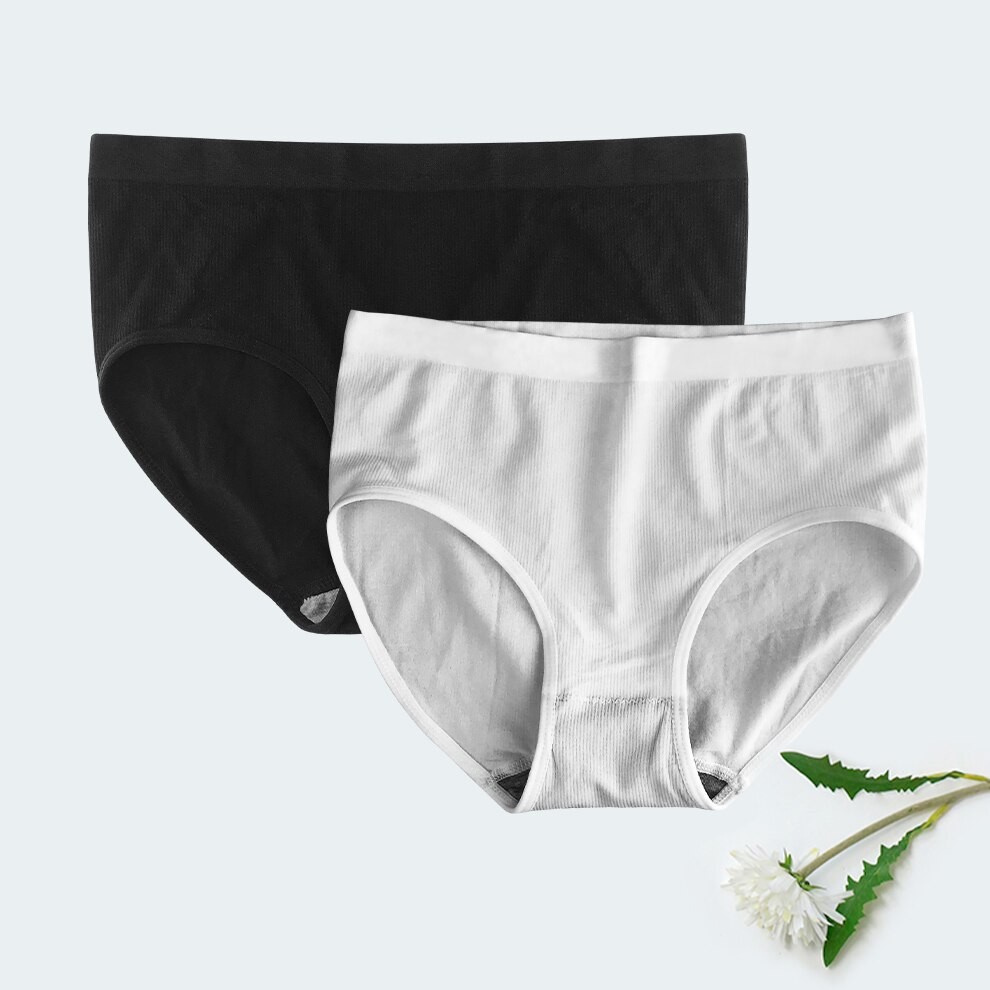 Cotton Panties Female Underpants Sexy Panties For Women Briefs Underwear Pantys Lingerie Solid Black White