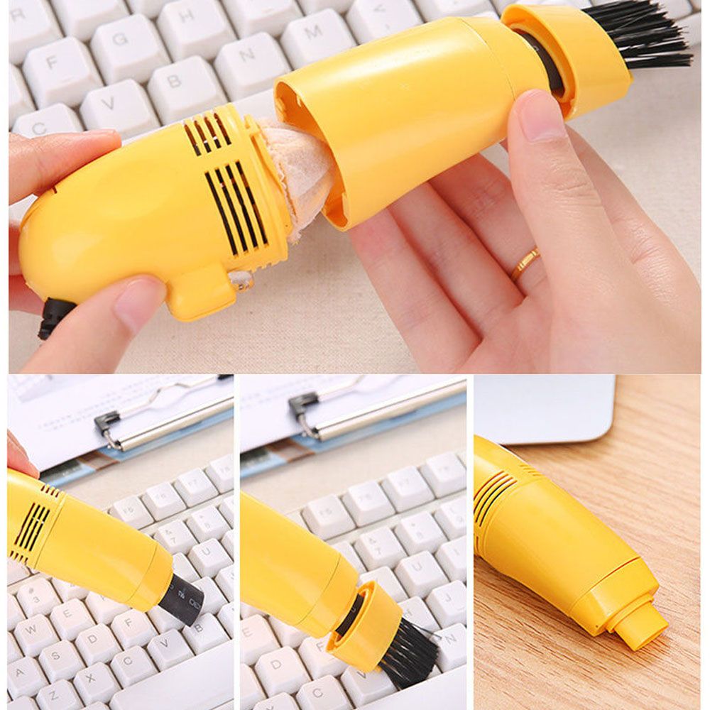 PC Laptop Brush Dust Cleaning Kit Mini Computer Vacuum USB Keyboard Cleaner For Laptop Desktop Computers Keyboards