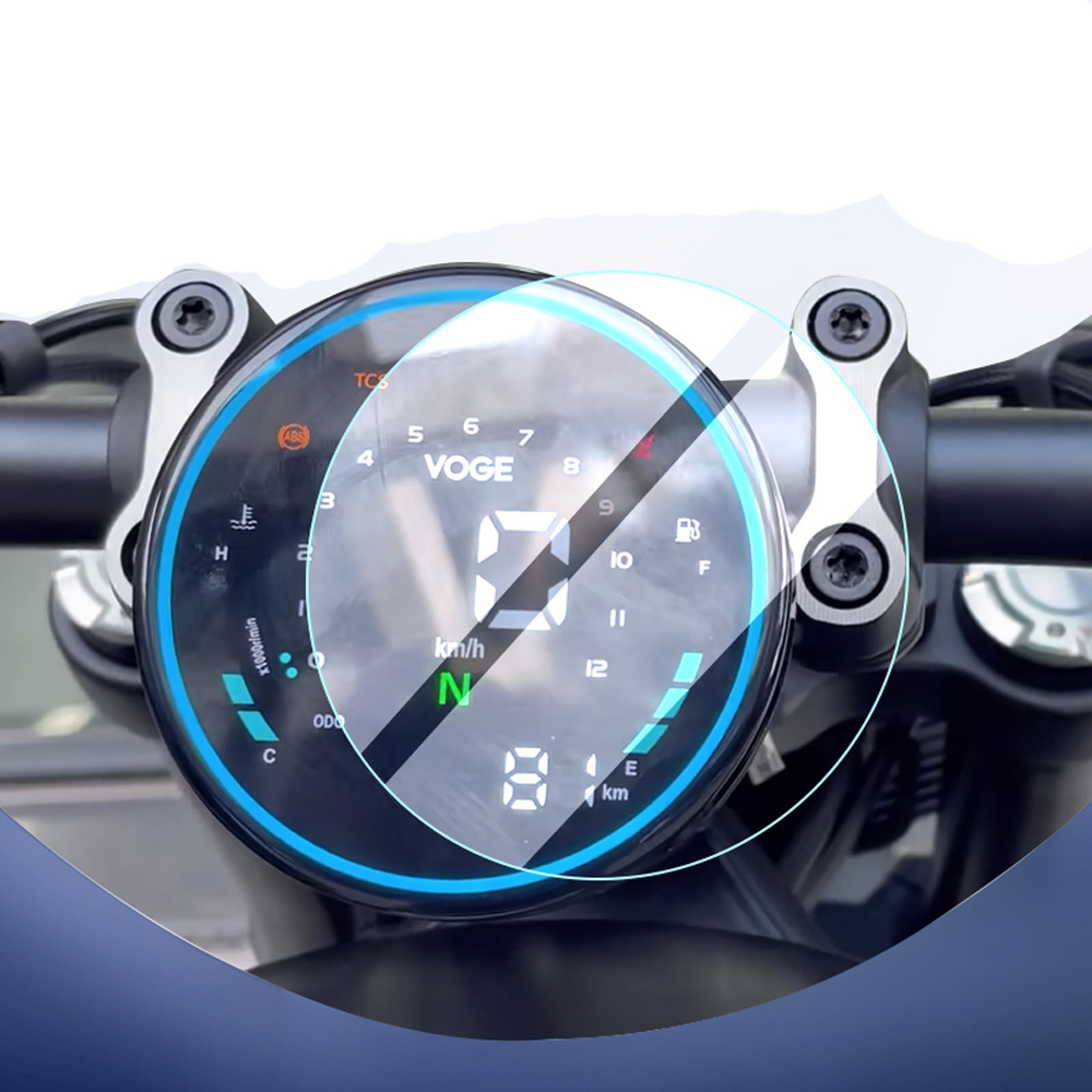 9H Scratch-Proof Premium Protective Film Tempered Glass LCD Screen Protector for VOGE CU525 CU250 Motorcycle Dashboard