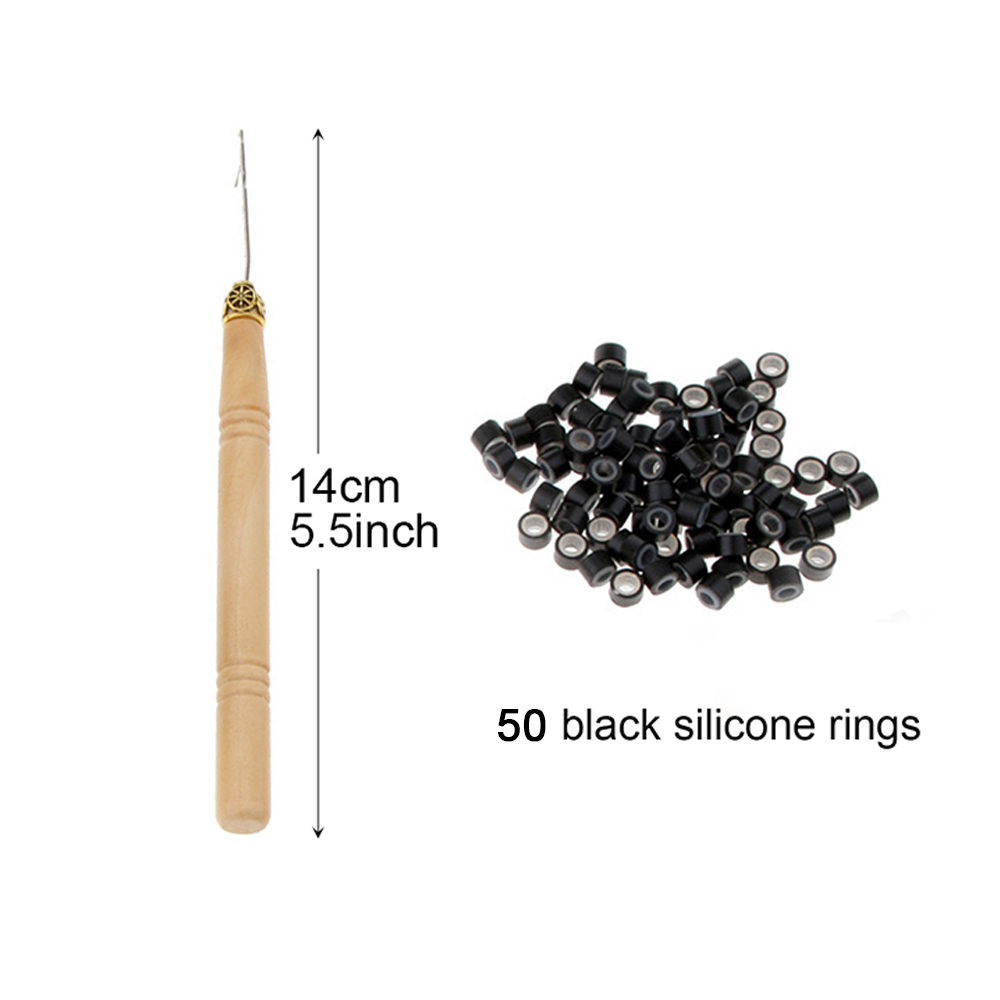 Extensiones de cabello sintético de color I-Tip Stick, pelo liso de 16 pulgadas para mujeres, alta temperatura, 10 hebras/paquete de colores: P1B / 613